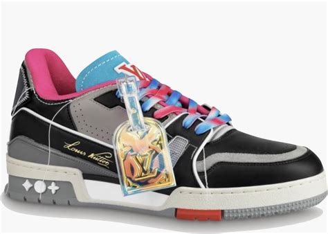 louis vuitton trainer pink ss21.